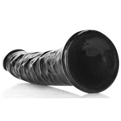 Real Rock Ultra Skin Gode Slim Dildo RealRock 15.5 x 3.8cm Noir